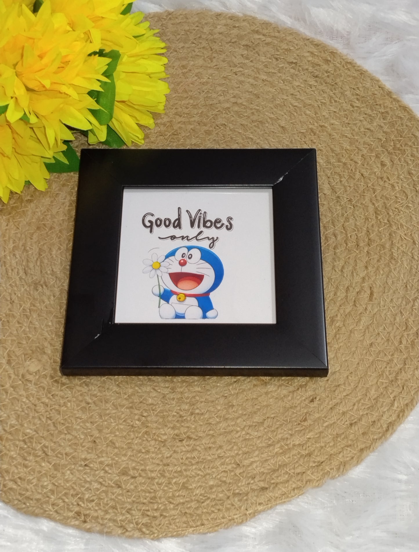 Good Vibes Only – Mini Aesthetic doremon Frame 🔥🌸💕🥰