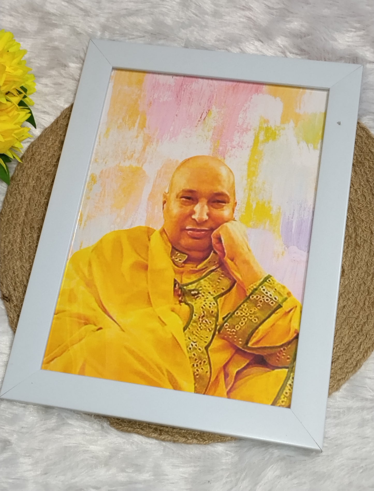 Divine Aura – Guru Ji Aesthetic Blessings Frame 💕🌸🔥🥰🙏