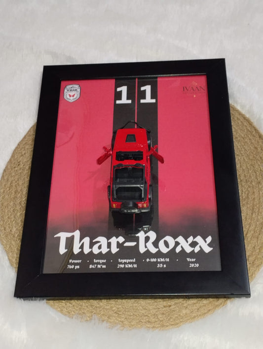 Labubu Car frame || Thar Roxx wall art 😉✨🚘🫶