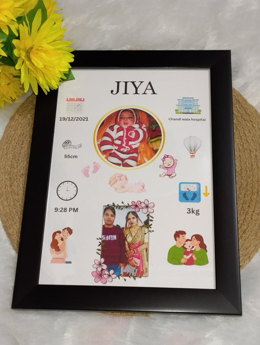 👶 “Welcome to the World – Baby's First Moments Personalized  frame 👌