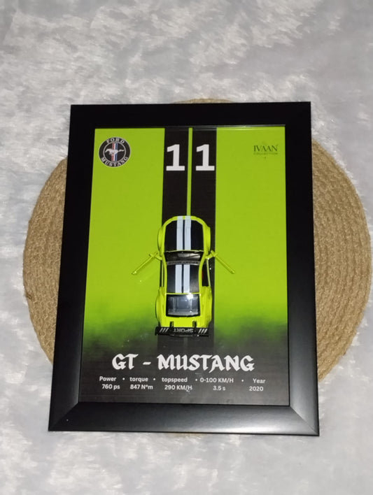 Labubu car frame || GT Mustang wall art 🫶🫰😍✨