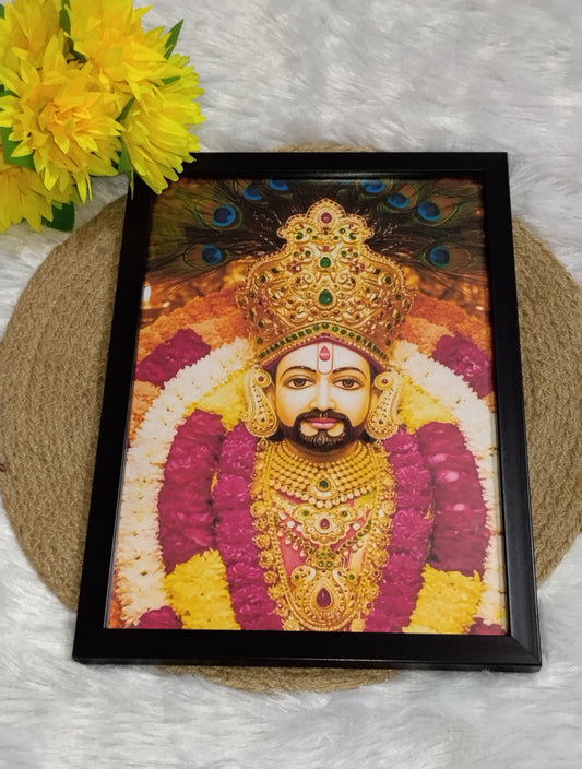 Divine Khatushyam Baba Aesthetic Frame – A Symbol of Faith & Devotion 🙏🌸🚩💕