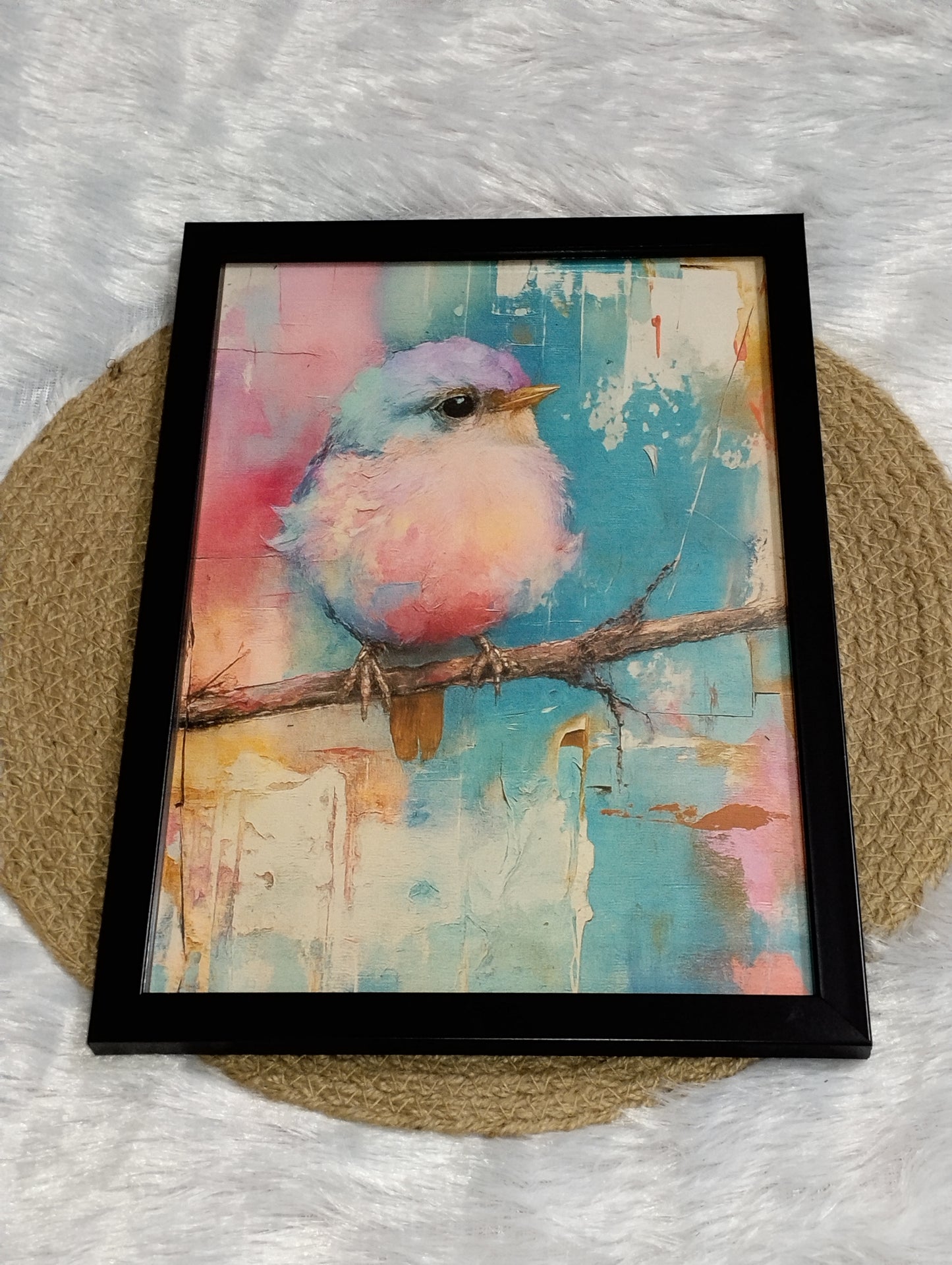 Pastel Serenity – Artistic Bird Wall Frame ❣️😍🔥🏞