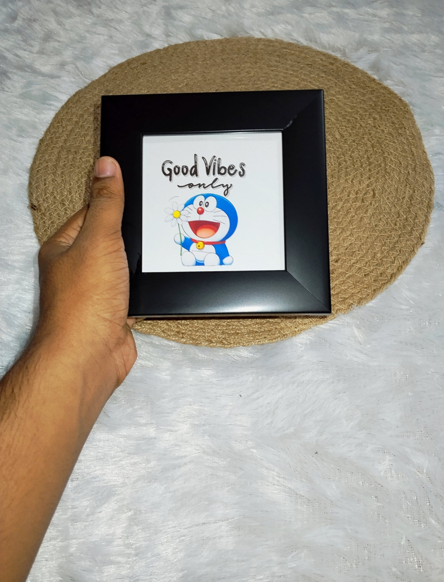 Good Vibes Only – Mini Aesthetic doremon Frame 🔥🌸💕🥰