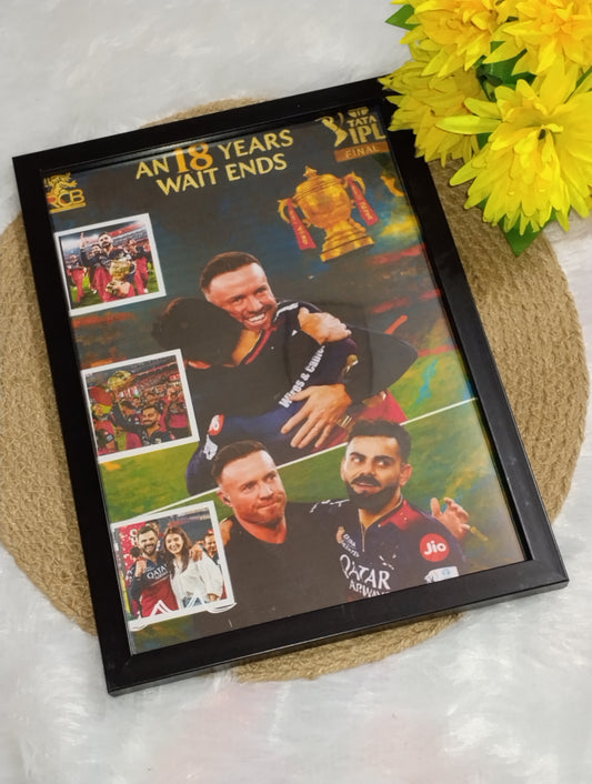 🔥 "18 Years of Faith" – RCB IPL Champion Tribute Frame