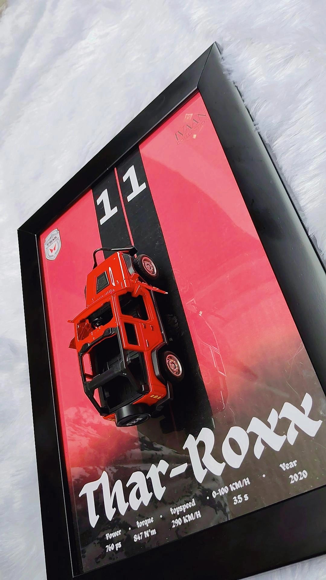 Labubu Car frame || Thar Roxx wall art 😉✨🚘🫶