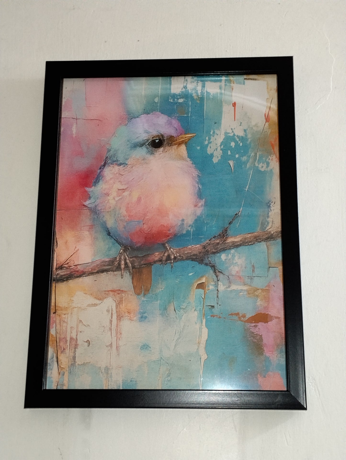 Pastel Serenity – Artistic Bird Wall Frame ❣️😍🔥🏞