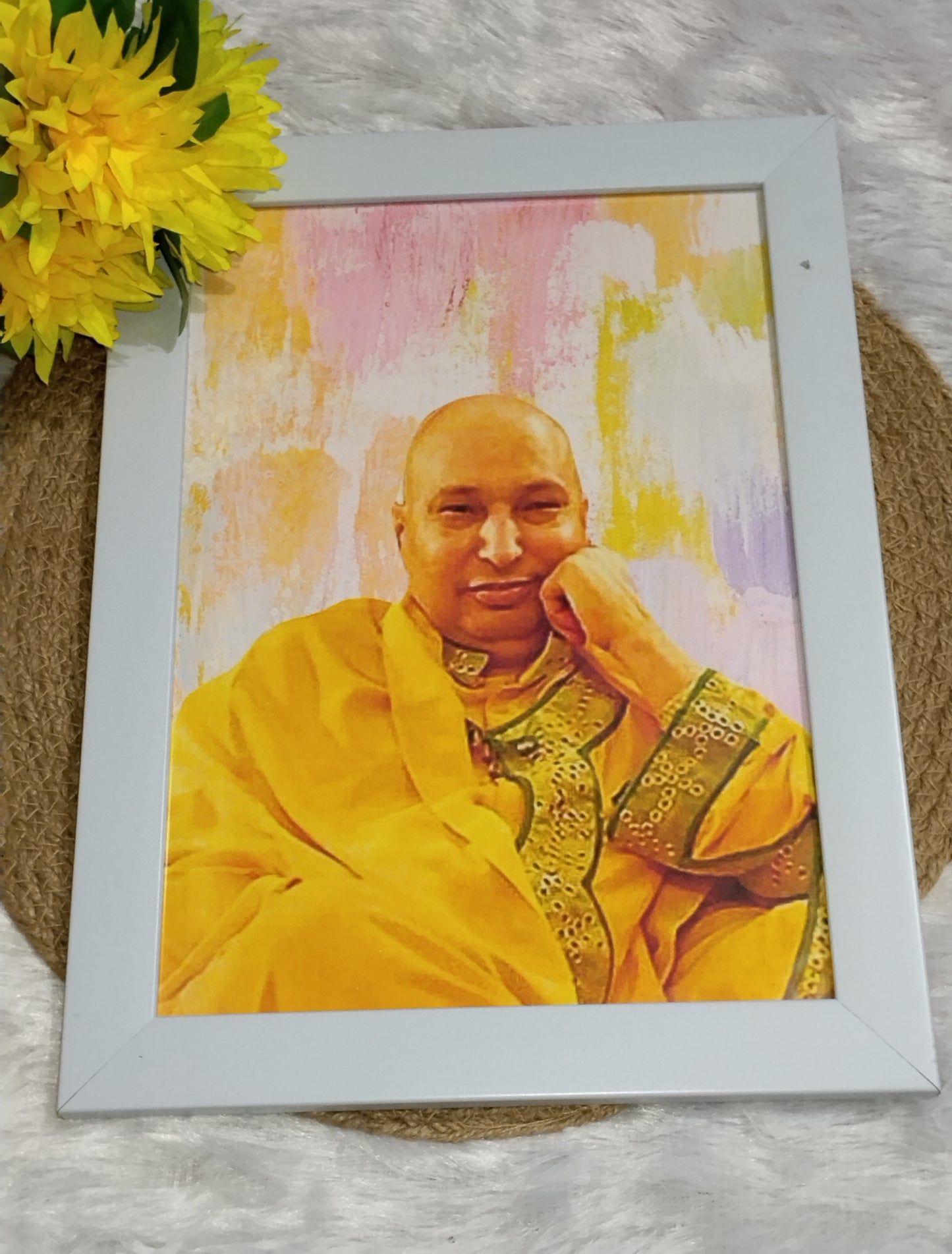 Divine Aura – Guru Ji Aesthetic Blessings Frame 💕🌸🔥🥰🙏