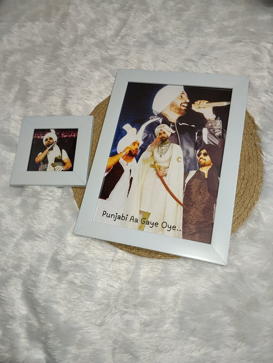 🕺 "Punjabi Aa Gaye Oye" Wall Frame – A Tribute to Punjabi Swag & Stardom diljit Dosanjh