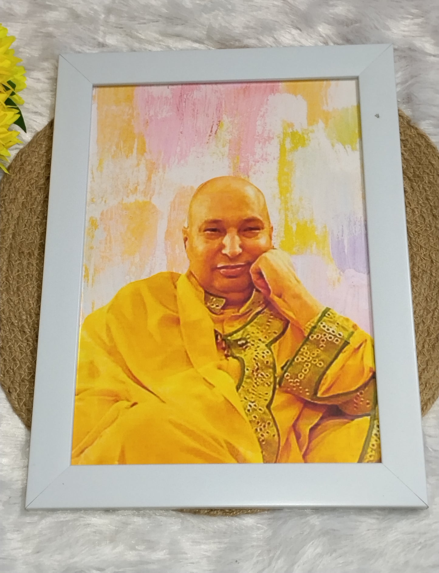 Divine Aura – Guru Ji Aesthetic Blessings Frame 💕🌸🔥🥰🙏